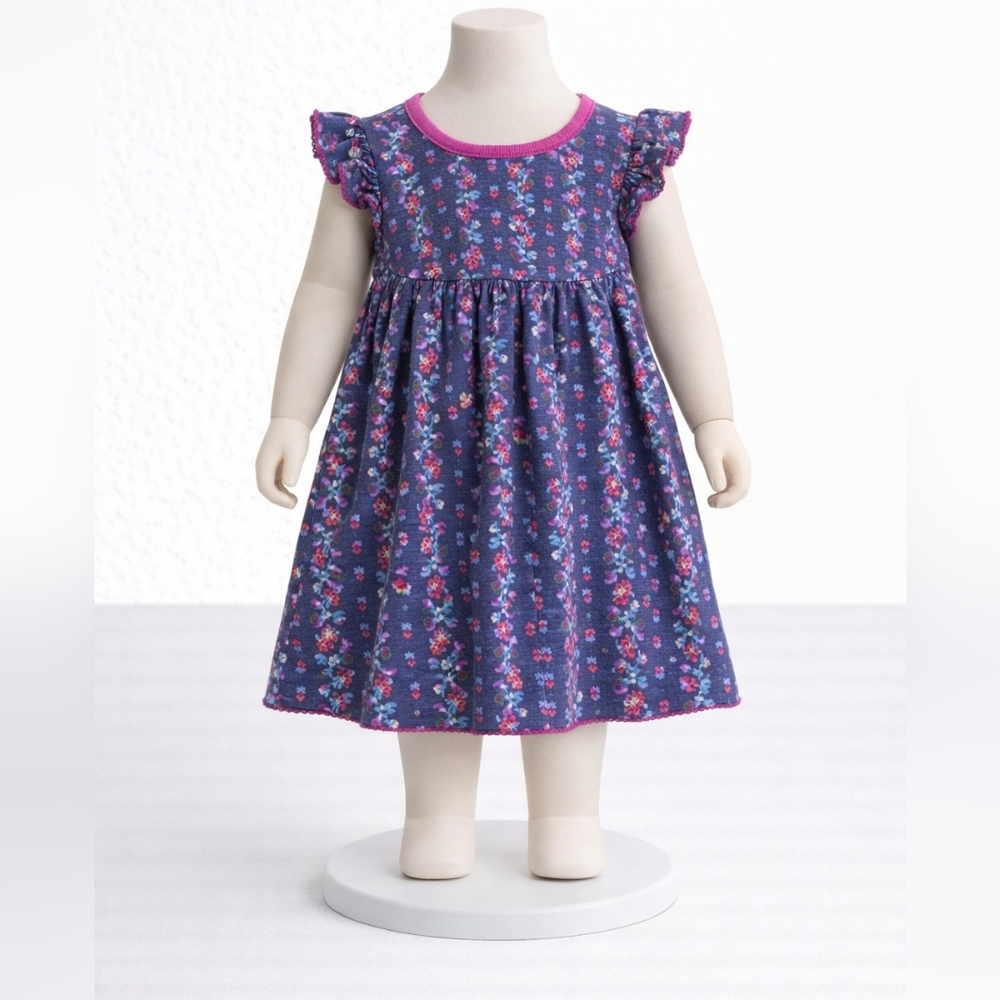 Matilda Jane Blue and Purple Ruffled Tiered Sundress 2T